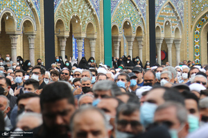 مراسم تشییع و خاکسپاری پیکر آیت الله ری شهری (ره) در حرم حضرت عبدالعظیم حسنی (ع)
