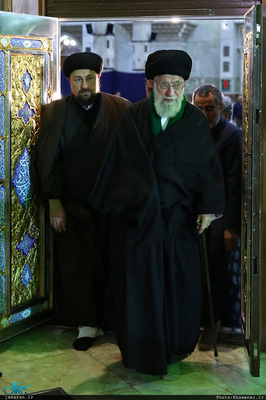 حضور رهبر معظم انقلاب در مرقد مطهر امام راحل و گلزار شهدای بهشت زهرا(س)