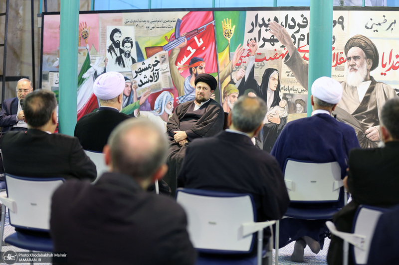 دیدار جمعی از معاونین و سفرای سابق وزارت خارجه‎‎ با سید حسن خمینی