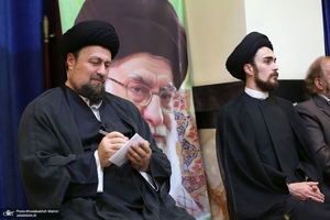 دیدار جمعی از نمایندگان پیروان ادیان الهی با سید حسن خمینی