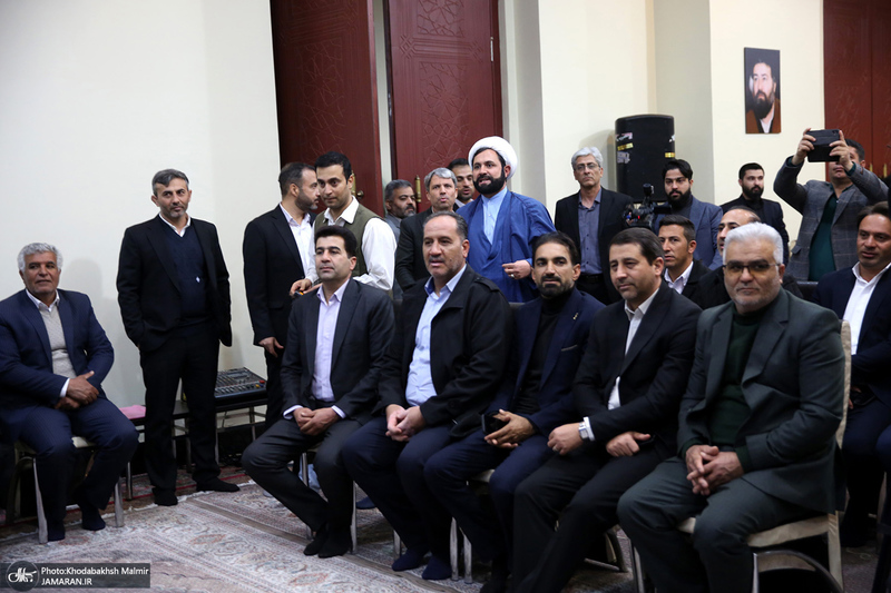 دیدار رئیس و جمعی از اعضای شورای عالی‌ استان‌ها با سید حسن خمینی
