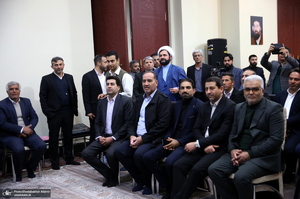 دیدار رئیس و جمعی از اعضای شورای عالی‌ استان‌ها با سید حسن خمینی