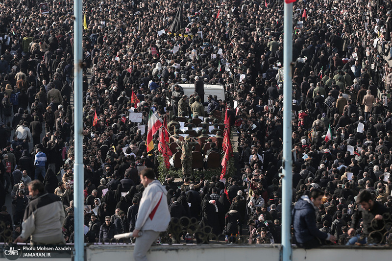 حضور میلیون ها تهرانی در تشییع پیکر مطهر سردار قاسم سلیمانی - 5