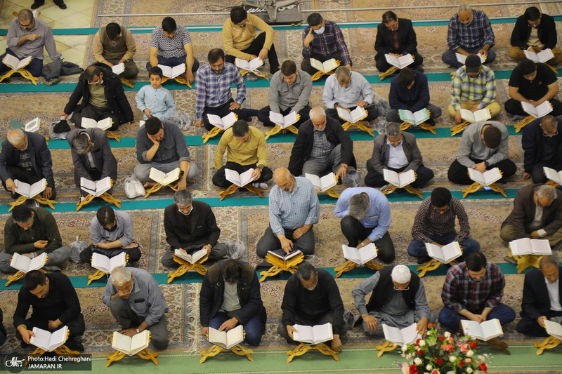 آیین ترتیل خوانی قرآن کریم در حرم حضرت معصومه (س)‎‎