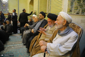 مراسم چهلمین روز درگذشت مرحوم آیت الله سید هادی سیستانی در قم‎