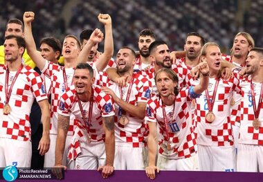 عکس و ویدیو| مراسم استقبال از کروات ها بعد از سومی در جام جهانی 2022