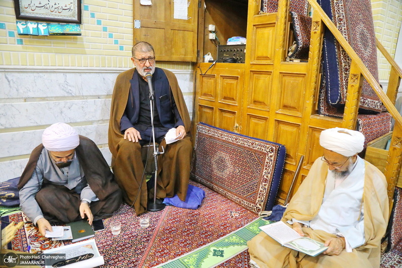مراسم ترحیم آیت الله العظمی محفوظی (ره) در مسجد رفعت قم