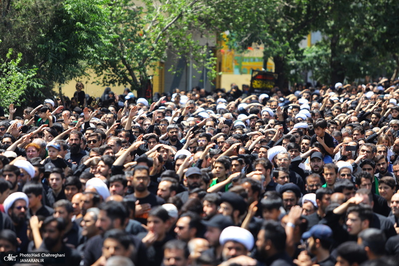 دسته عزاداری روز شهادت امام صادق (ع) با حضور آیت الله العظمی وحید خراسانی