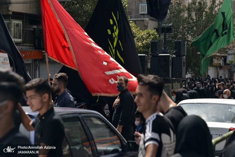 مراسم عزاداری روز عاشورا در محله شادآباد تهران