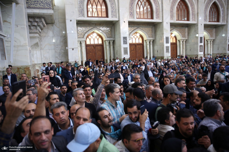 تقدیر از حضور مردم با حضور رئیس جمهور منتخب مسعود پزشکیان