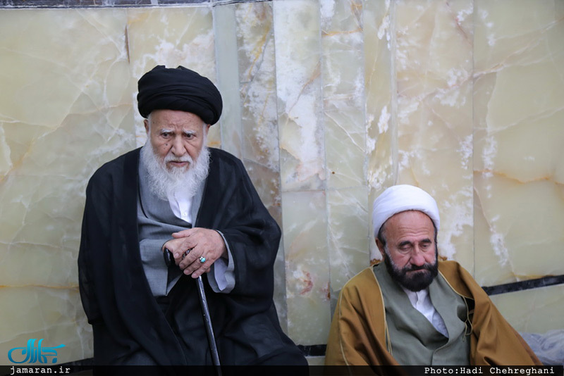 مراسم چهلم آیت الله حاج نصرالله شاه آبادی(ره) در مسجد اعظم قم