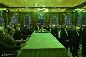 تجدید میثاق رئیس‌جمهور و اعضای دولت با آرمان‌های حضرت امام خمینی - 1