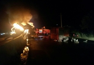 تصادف در آزادشهر جان راننده تراکتور را گرفت