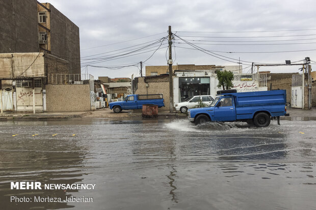 بارندگی منجر به طغیان رودخانه ها در برخی نواحی مازندران شده است