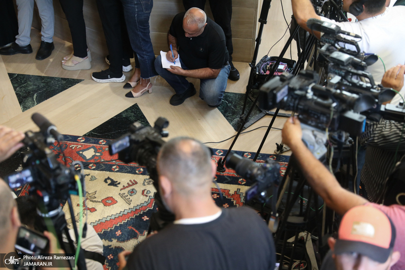 نشست خبری علی لاریجانی در بیروت