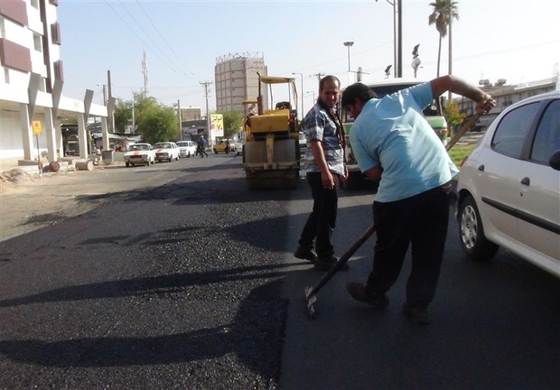 محورهای ترافیکی شهرستان اندیمشک بهسازی شد