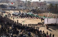 صحنه‌هایی از تحویل ششمین گروه از اسرای اسرائیلی در چهارچوب مرحله نخست توافق طوفان الاقصی برای تبادل اسرا  (2)