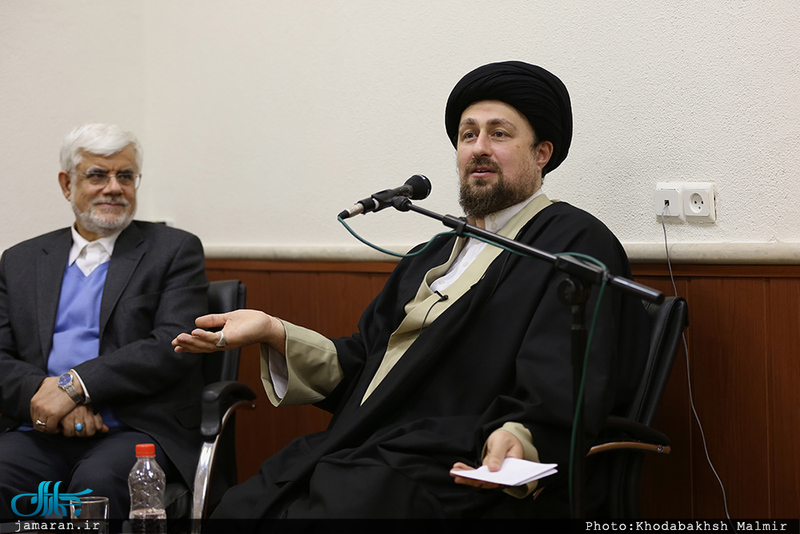 دیدار رئیس و اعضای فراکسیون امید با سید حسن خمینی