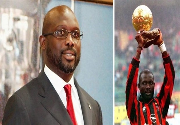 بازیکن سابق میلان رئیس جمهور لیبریا شد
