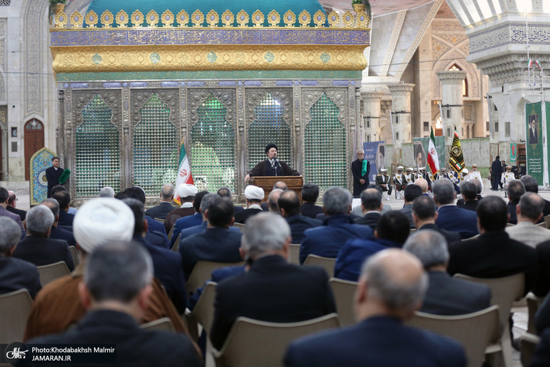 تجدید میثاق رئیس و جمعی از نمایندگان مجلس شورای اسلامی با آرمان‌های امام خمینی(س)-2