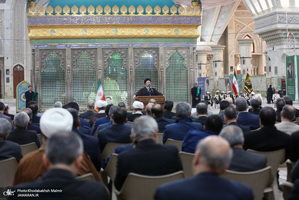 تجدید میثاق رئیس و جمعی از نمایندگان مجلس شورای اسلامی با آرمان‌های امام خمینی(س)-2