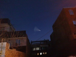 دیده شدن شی نورانی در آسمان ارومیه و چایپاره  تصاویر