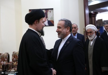 مراسم تجدید میثاق وزیر و معاونان وزارت امور خارجه با آرمان‌های امام خمینی (س)