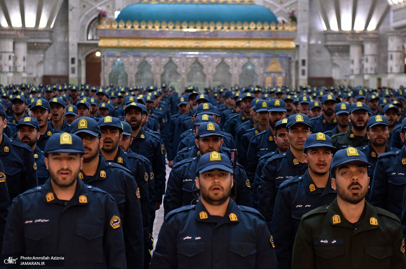 تجدید میثاق دانشجویان و فرماندهان دانشگاه افسری و تربیت پلیس امام حسن مجتبی‎‎ (ع) با آرمان حضرت امام خمینی (س)