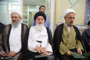 مراسم ترحیم آیت الله العظمی محفوظی (ره) در مسجد رفعت قم