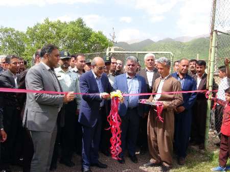 بهره برداری از 2 طرح ورزشی با مشارکت مردم در روستای نسمه پاوه