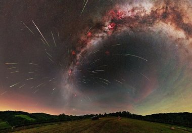 عکس روز ناسا از بارش شهابی برساوشی
