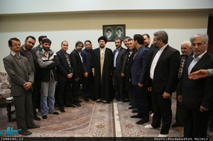 دیدار جمعی از اعضای انجمن صنفی مدیران رسانه با سید حسن خمینی