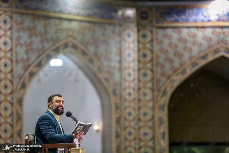 مراسم شب ولادت امام رضا (ع) در صحن غدير