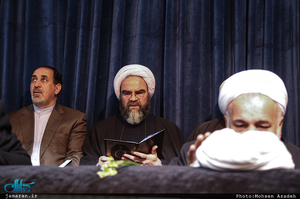  مراسم وداع با پیکر آیت الله هاشمی رفسنجانی(ره) در حسینیه جماران