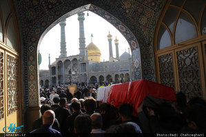 مراسم تشییع حجت الاسلام و المسلمین دکتر احمد احمدی در قم 