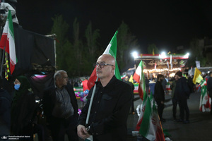 پنجاه و پنجمین شب اجتماع پر شور مردم در میدان تجریش