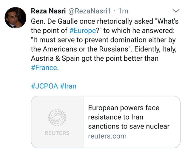 کنایه ی سنگین کارشناس ایرانی به دولت فرانسه