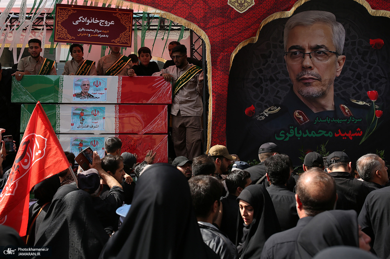 مراسم تشییع شهدای جنگ تحمیلی رژیم صهیونیستی در تهران-5