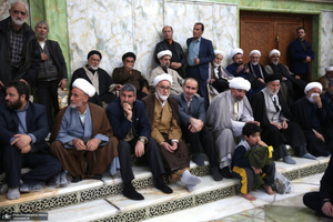 مراسم بیست‌و‌نهمین سالگرد ارتحال حاج سید احمد خمینی و بزرگداشت آیت‌الله بجنوردی در حرم امام