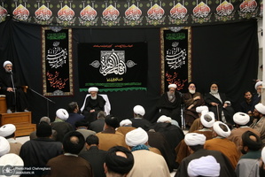 عزاداری در بیوت مراجع عظام تقلید و علما در سالروز شهادت حضرت فاطمه(س)