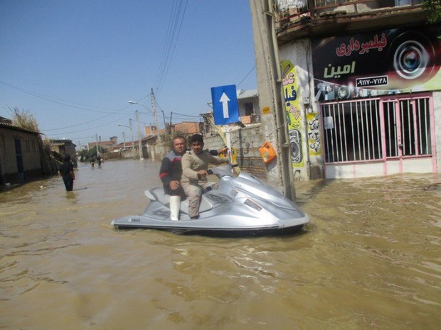 خدمت رسانی 2 فروند جت اسکی مرزبانی گلستان در آق قلا