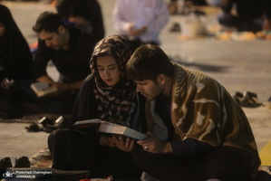 مراسم احیای شب بیست و یکم ماه رمضان در جوار حرم کریمه اهل بیت(س)