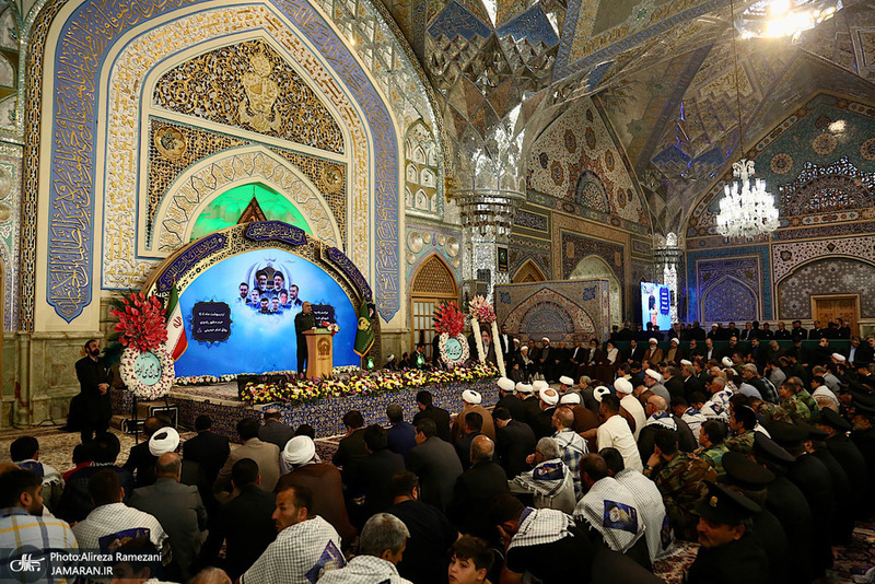 مراسم اولین سالگرد شهادت حجت الاسلام و المسلمین سید ابراهیم رئیسی در حرم مطهر رضوی