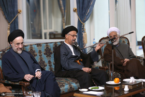 دیدار مجمع روحانیون مبارز و مجمع محققین حوزه علمیه قم با سید حسن خمینی