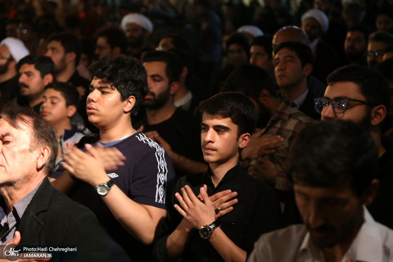 مراسم عزاداری شب شهادت امام موسی کاظم(ع) در حرم کریمه اهل بیت(س)