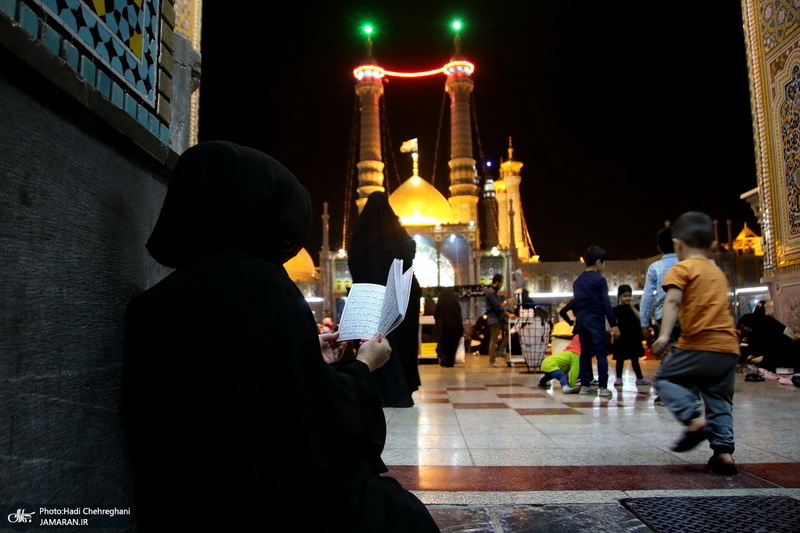 مراسم احیای شب بیست و یکم ماه رمضان در حرم مطهر حضرت معصومه (س)