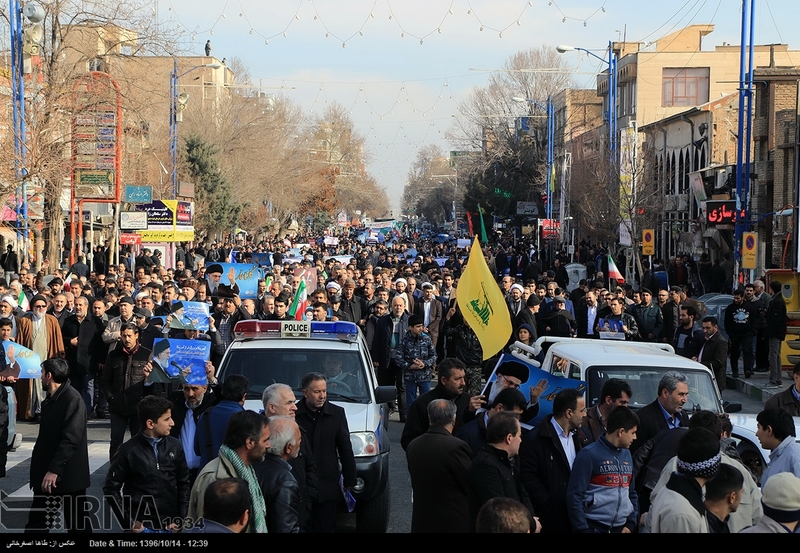 تجمع و راهپیمایی مردمی در اعتراض به آشوب های اخیر در استان