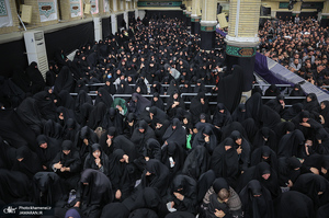 مراسم عزاداری شب شهادت حضرت زهرا (س) در حسینیه امام خمینی(ره)