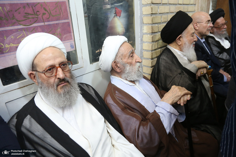 مراسم ترحیم همسر آیت الله العظمی سیستانی در قم