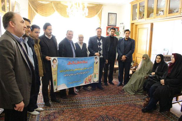 دیدار جهادگران جهاددانشگاهی اردبیل با خانواده شهید ورزشکار اسماعیل اعلمی